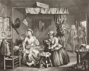 En skøge?S Fremskridt / En hores vej, ark 3: Anholdelsen. 1732