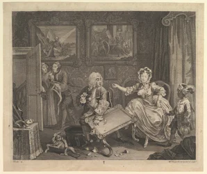 En skøgefremgang, tavle 2, april 1732.