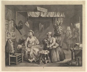 En skøgefremgang, tavle 3, april 1732.