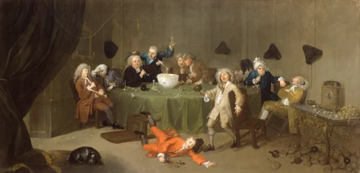 A Midnight Modern Conversation, ca. 1732