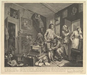 A Rakes Progress, Plade 1, 25. juni 1735.