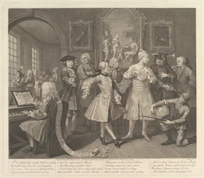 A Rakes Progress, Plade 2, 25. juni 1735.