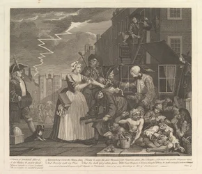 A Rakes Progress, Plade 4, 25. juni 1735.