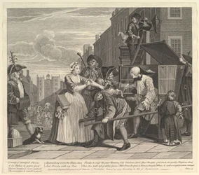 A Rakes Progress, Plade 4, 25. juni 1735.