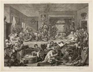 An Election Entertainment, plade et fra Four Prints of an Election