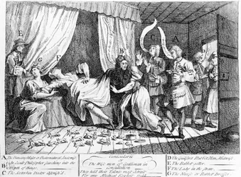 Cunicularii eller de vise mænd fra Godliman i konsultation, 1726