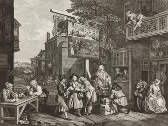 Fire aftryk af et valg / De almindelige valg. Blad 2: Indsamling af stemmer. 1757