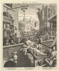 Gin Lane, 1. februar 1751.