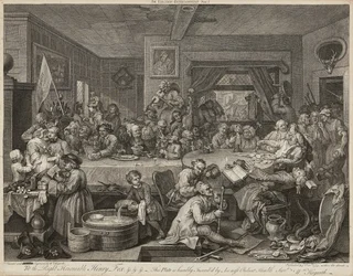 Humors of An Election (Sæt med fire) (graveringer)