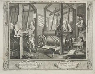 Industri og lediggang: The Fellow Prentices at their Looms