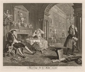 Moderigtigt ægteskab: Tavle II, 1745.