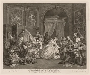 Ægteskab à la Mode: Toiletscenen, 1745.