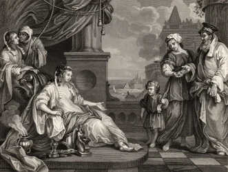 Moses før Faraos Datter, fra 