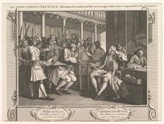 Den flittige Prentice Alderman of London, The Idle One Braught Before Hi..., 30. september 1747.