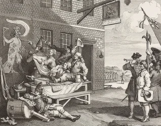 Invasionen, Plade 2: England / Die Invasion, Blatt 2: England. 1756