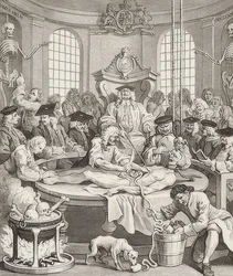 Grusomhedens belønning. Fra: De fire stadier af grusomhed. 1751