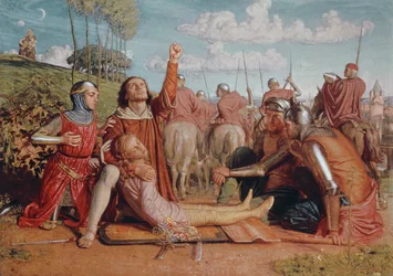 Rienzi sværger at opnå retfærdighed for sin unge brors død, dræbt i en træfning mellem Colonna- og Orsini-fraktionerne, 1849-49