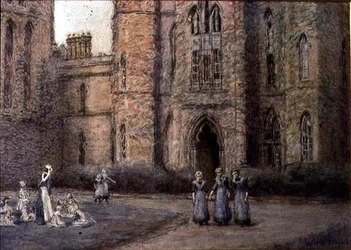 The Old Blind Asylum, Bristol (pastel på papir)