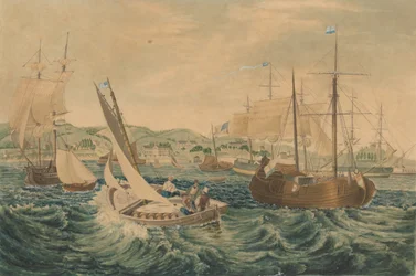 Karantæne, Staten Island, 1833.