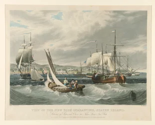 Udsigt over New York Quarantine, Staten Island.