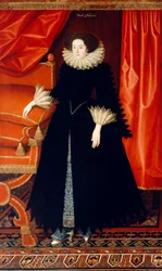 Elizabeth Bassett ca. 1615 (olie på lærred)