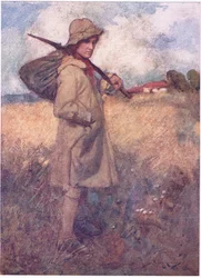 Der var en tid, før Englands sorg begyndte, da hver bakke af jorden bevarede sin mand (farve litho)