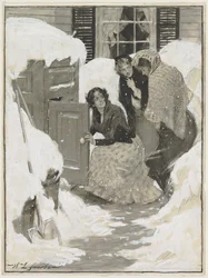 Skitse til en bogillustration