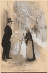 Skitse til illustration af Not Honorably Discharged, 1904.