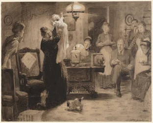 Skitse til illustration The Stationary Baby, 1912.