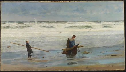 Samler Drivtømmer, Holland, 1877
