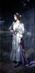 Portræt af Mary Logsdail, kunstnerens datter
