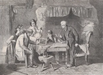 Bedstefars portræt, fra Illustrated London News, 4. januar 1862.