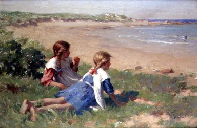 Ser ud til havet (olie på lærred)