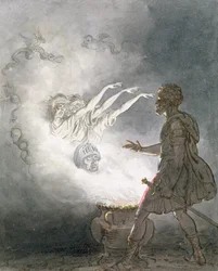 Macbeth and the Apparition of the Armed Head, Act IV, Scene I, fra 