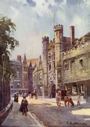 Gateway of Christs College fra St Andrews Street