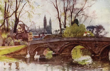 Trinity Bridge, Kings College Chapel i afstanden