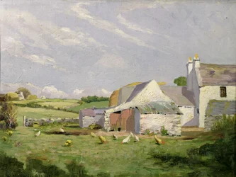 An Anglesey Farm (olie på lærred)