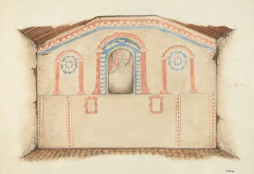 Vægmaleri Reredos, 1939.