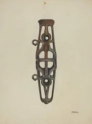 Piskefatning, ca. 1937.
