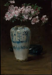 Lyserød azalea - kinesisk vase