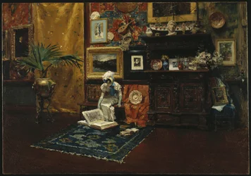 Studio interiør, ca. 1882 (olie på lærred)