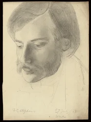 Portræt af Frederick George Stephens, 1853