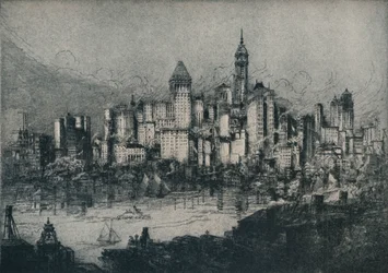 New York Fra Brooklyn, c1913