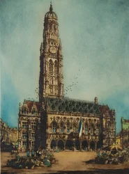 Rådhus, Arras (radering)