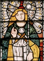 Ærkeenglen Gabriel, 1862 (farvet glas)