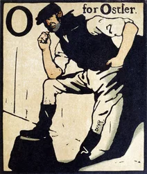 O for Ostler, illustration fra 