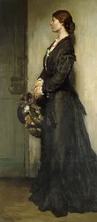 Damen i sort, 1901