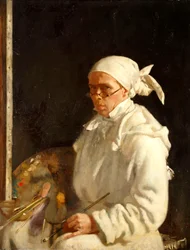 Maleren: Selvportræt med briller, 1907