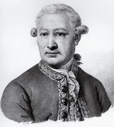 Portræt af Giovanni Alessandro Brambilla (1728-1800), baron af Carpiano, italiensk anatom, patolog og læge, gravering