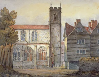 Church of St Katherine ved Tower, Stepney, London, 1815